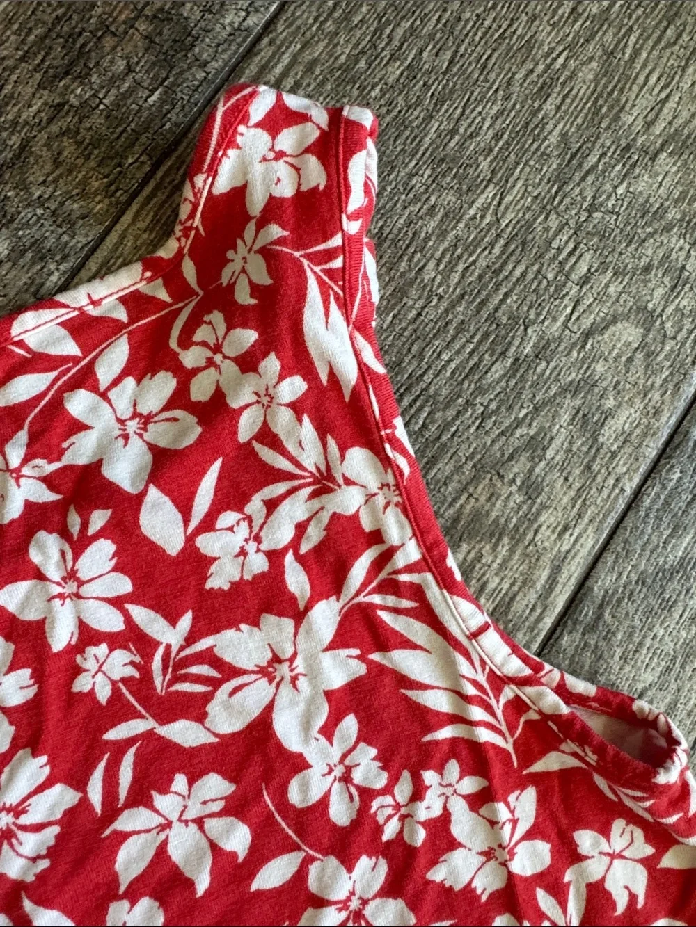Children's Red Floral A-Line Dress